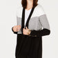 Charter Club Women's Button Cuff Open Front Cardigan Black Size Petite Small