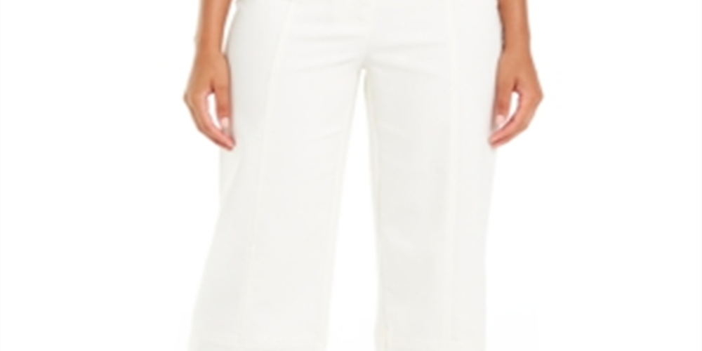 Alfani Women's Top Stitched Culottes Pearl  Size 10 Petite