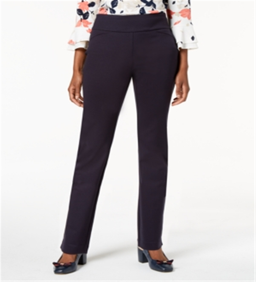 Charter Club Women's Pull on Ponte Knit Pants Blue Size 18X4.5