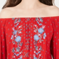 Style & Co Women's Printed Off the Shoulder Top Red Size X-Small