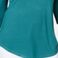 JM Collection Women's Cold Shoulder Top Green Size Medium