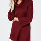 Karen Scott Women's Cowl Neck 3/4 Sleeve Sweater Maroon Size Petite S