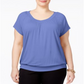JM Collection Women's Plus Blouson Top Purple Size 1X