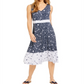 Charter Club Women's Floral Sleeveless Dress Blue Size XX-Large