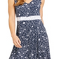 Charter Club Women's Floral Sleeveless Dress Blue Size XX-Large