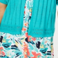 Charter Club Women's Pointelle Pattern Open Front Cardigan Blue Size Large
