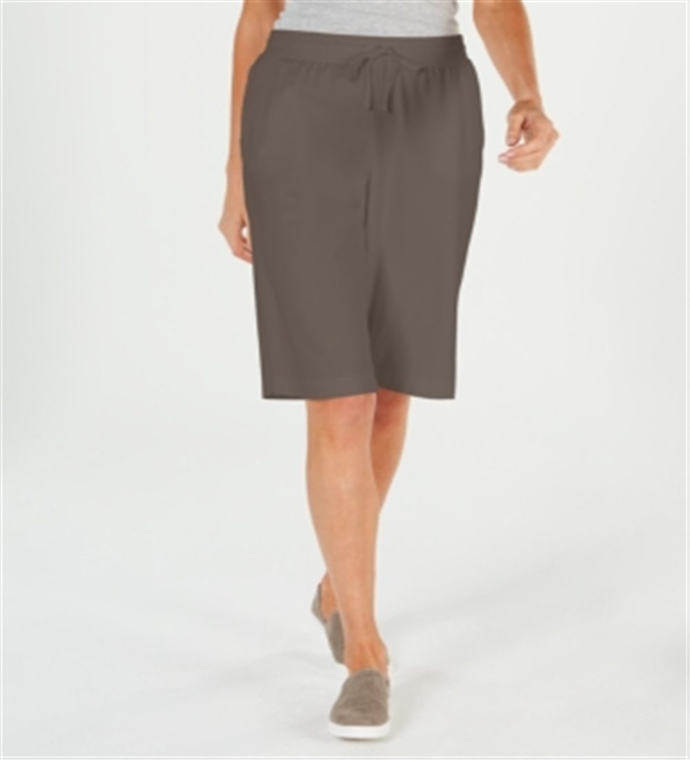 Karen Scott Women's Skimmer Shorts Brown Size Petite L