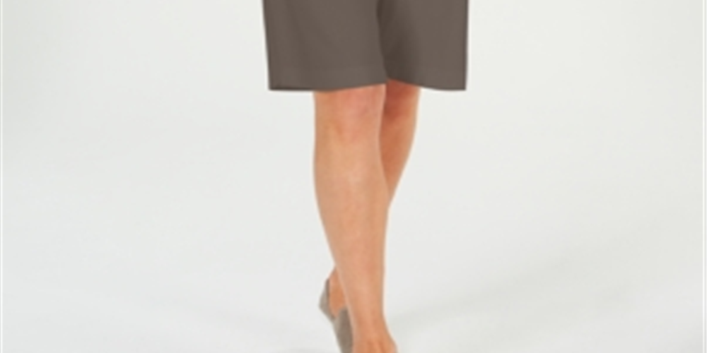 Karen Scott Women's Skimmer Shorts Brown Size Petite L