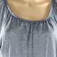 Style & Co Women's Tiered Sleeve Long Sleeve Top Gray Size Medium