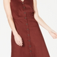 Alfani Women's V Neck Sleeveless Button Down Dress Brown Size 8
