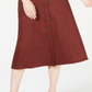 Alfani Women's V Neck Sleeveless Button Down Dress Brown Size 8