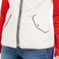 Charter Club Women's Zip Front Quilted Cotton Vest Vanilla Size Petite S