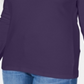 Karen Scott Women's Satin Trim Scoop Neck Top Purple Size X-Large