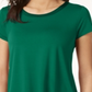 Alfani Women's Satin Trim Back Pleat Top Green Size Petite XL