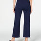Charter Club Women's Cropped Wide Leg Pants Blue Size 10