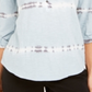 Style & Co Women's Cotton Tie Dyed Henley Top Blue Size Petite S