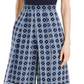 Vince Camuto Women's Jumpsuit Jewel Neck Printed Blue Size 12