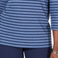 Karen Scott Women's Striped Crossover Top Blue Size X-Small