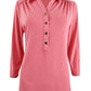 Charter Club Women's Knit Polo Shirt Pink Size Medium