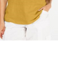 Style & Co Women's Cap Sleeve T-Shirt Top Yellow Size XX-Large