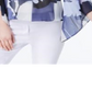 Alfani Women's Printed Angel Sleeve Top Blue Size Petite L