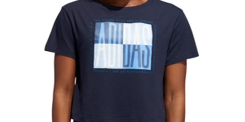 Adidas Women's Global Citizen Essentials T-Shirt Blue Size XX-Large