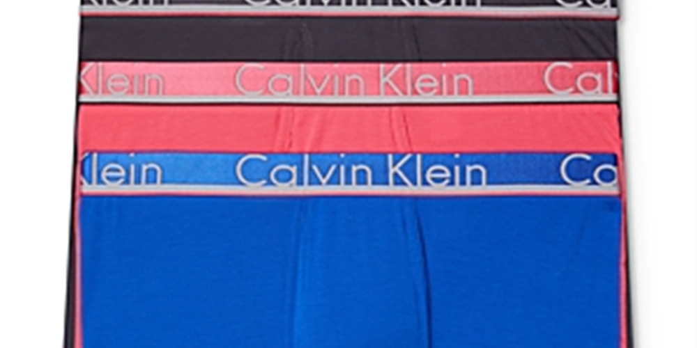 Calvin Klein Men's Cotton Blend Solid Everyday Boxer Brief Blue Size Large