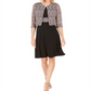 Jessica Howard Women's Dress & Lace Jacket Gray Size 12 Petite