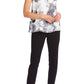Vince Camuto Women's Watercolor Melody Top White Size XX-Small