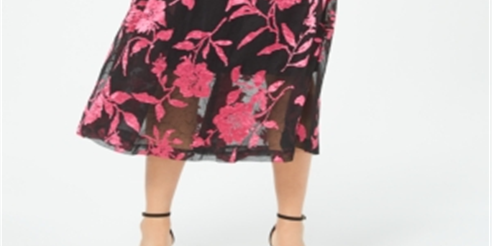 Alfani Women's Floral Print A Line Skirt Pink Size 2 Petite