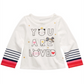 First Impressions Baby Girl's Cotton Long Sleeve Graphic Print T-Shirt White Size 24MOS