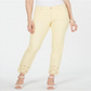 Charter Club Women's Bristol Eyelet Hem Skinny Jeans Yellow Size 4