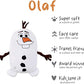 Cubcoats Kid's Olaf Frozen 2 in 1 Transforming Classic Zip Up Hoodie & Soft Plushie White