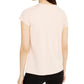 Calvin Klein Women's Embellished Crewneck Logo T-Shirt Pink Size Small