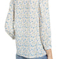 Lucky Brand Women's Megan Mixed Print Top White Size Small