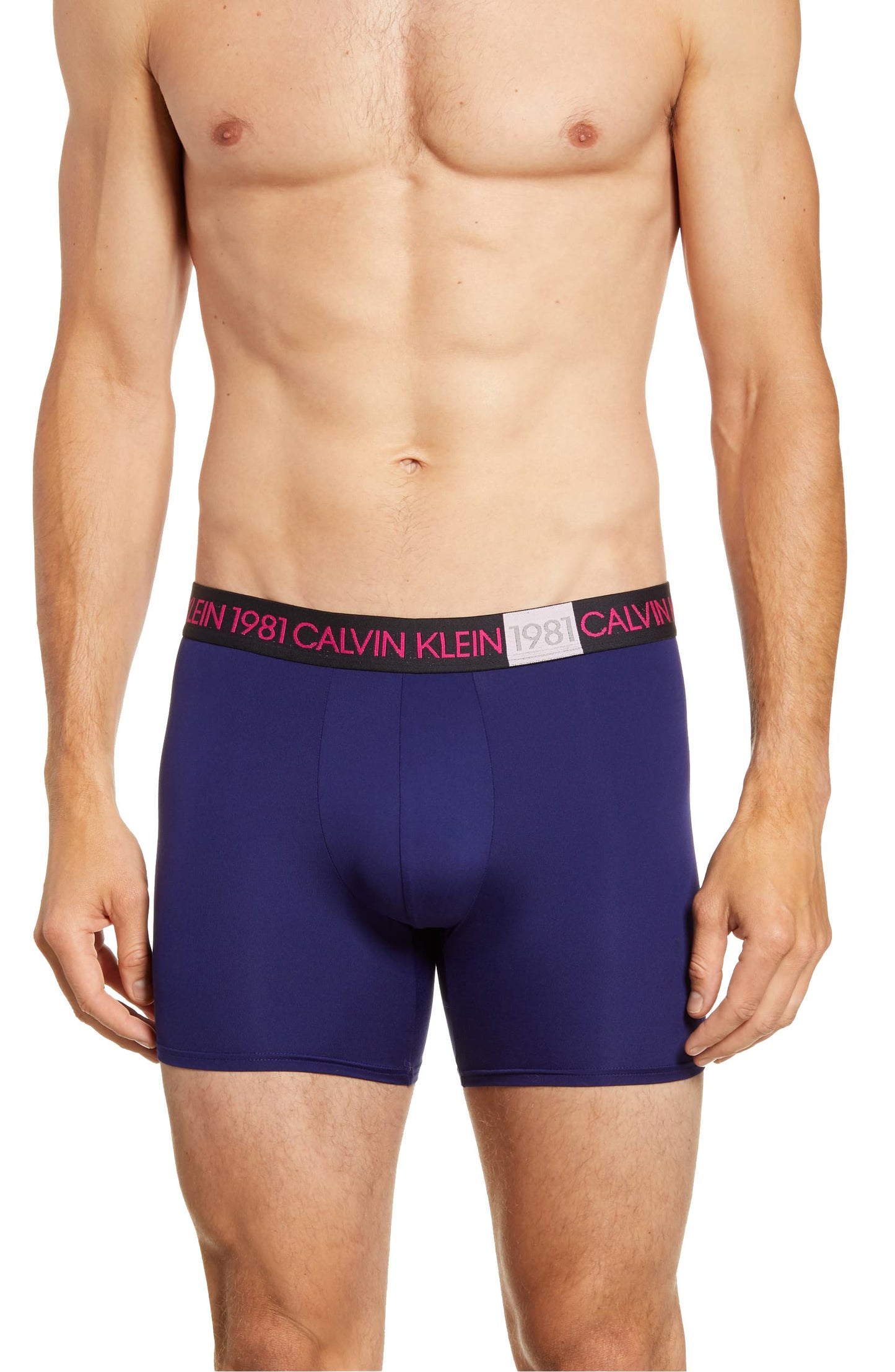 Calvin Klein Men's Bold Cotton Stretch Boxer Brief Underwear Navy Size Small