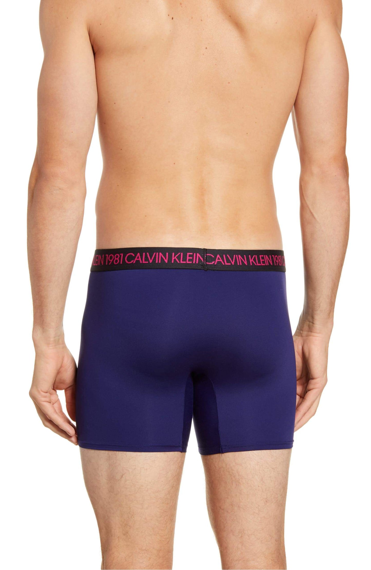 Calvin Klein Men's Bold Cotton Stretch Boxer Brief Underwear Navy Size Small