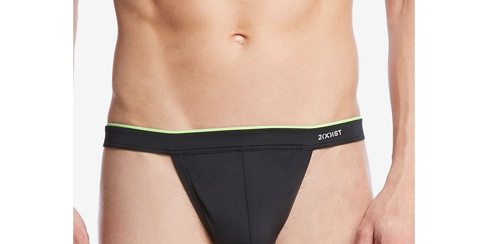 2(x)ist Men's Sliq Micro Thong -Gray Size X-Large