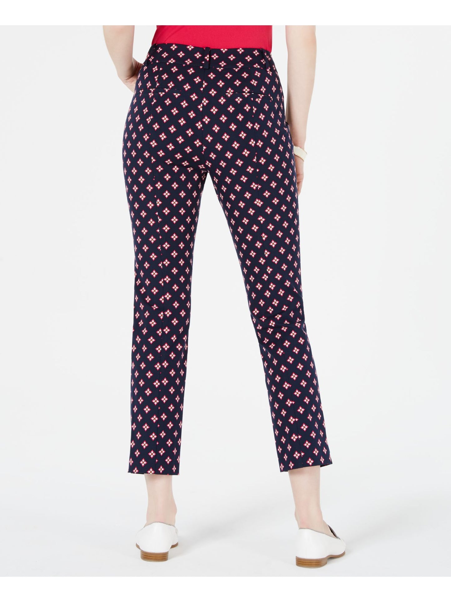 Charter Club Women's Printed Capri Pants Blue Size 6