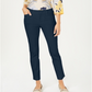 Charter Club Women's Newport Tummy Control Slim Fit Pants Blue Size 4