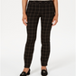 Charter Club Women's Windowpane Plaid Pants Black Size 12 Petite