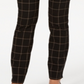 Charter Club Women's Windowpane Plaid Pants Black Size 12 Petite