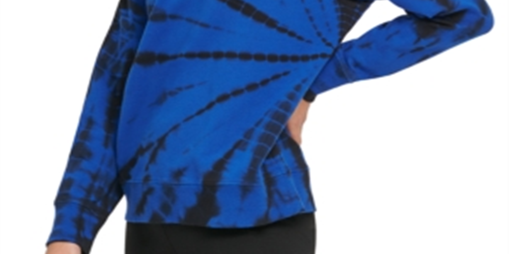 DKNY Women's Sport Fitness Running Sweatshirt Blue Size X-Small