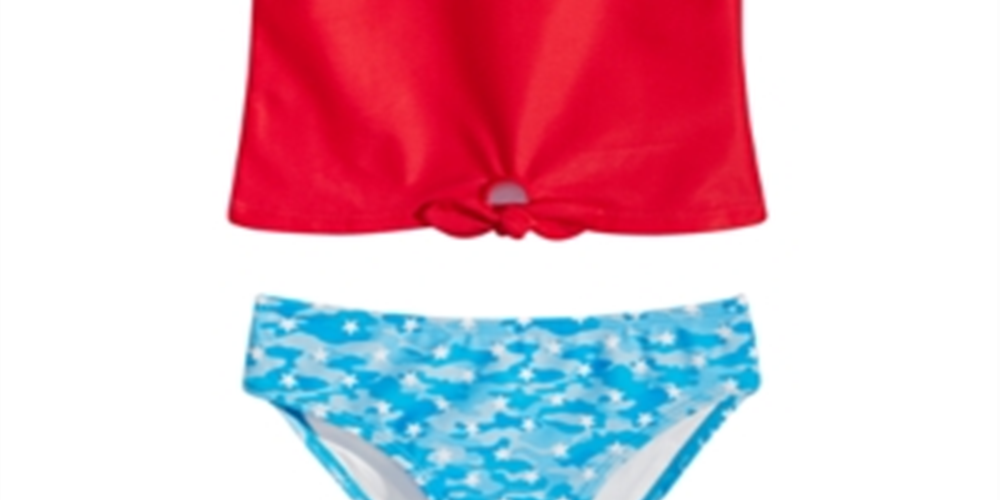 Dreamwave Little Girl's Wonder Tankini Red Size 4