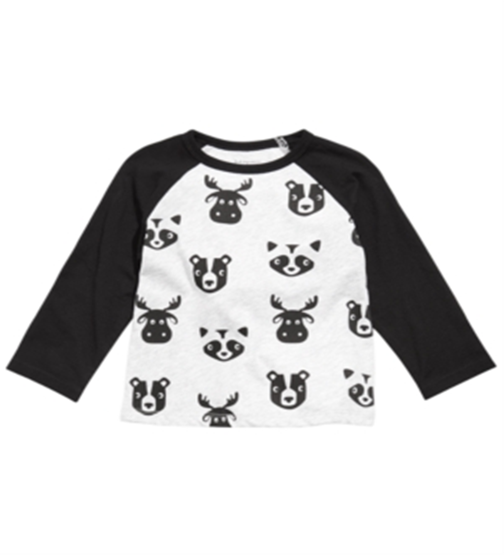 First Impressions Baby Boy's Colorblocked Raglan Printed T-Shirt Gray Size 3-6MOS