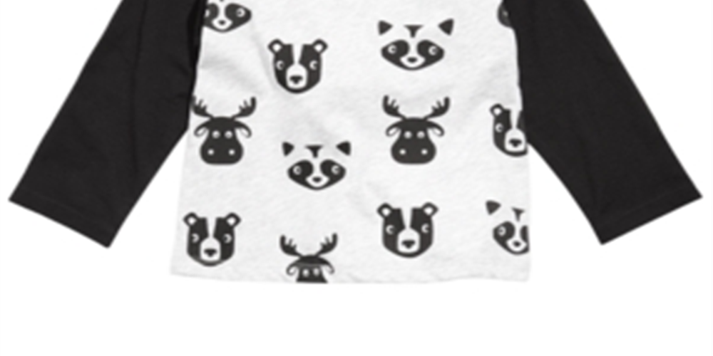 First Impressions Baby Boy's Colorblocked Raglan Printed T-Shirt Gray Size 3-6MOS