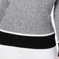 Karen Scott Women's Long Sleeve Sweater Black -Gray  Size Petite S/M