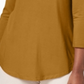 JM Collection Women's Three Quarter Sleeve Top Yellow Size Petite Medium