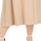 Alfani Women's Plus Belted Midi Skirt Brown Size 14W