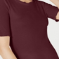 Maison Jules Women's Crewneck Elbow Sleeve Top Red Size XX-Large